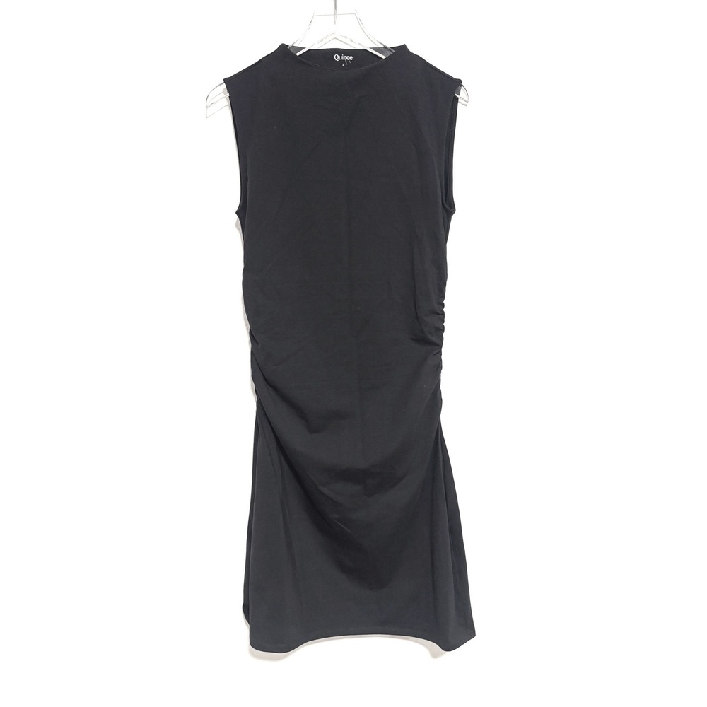 Quince | Stretch Cotton Jersey Mock Neck Mini Dress